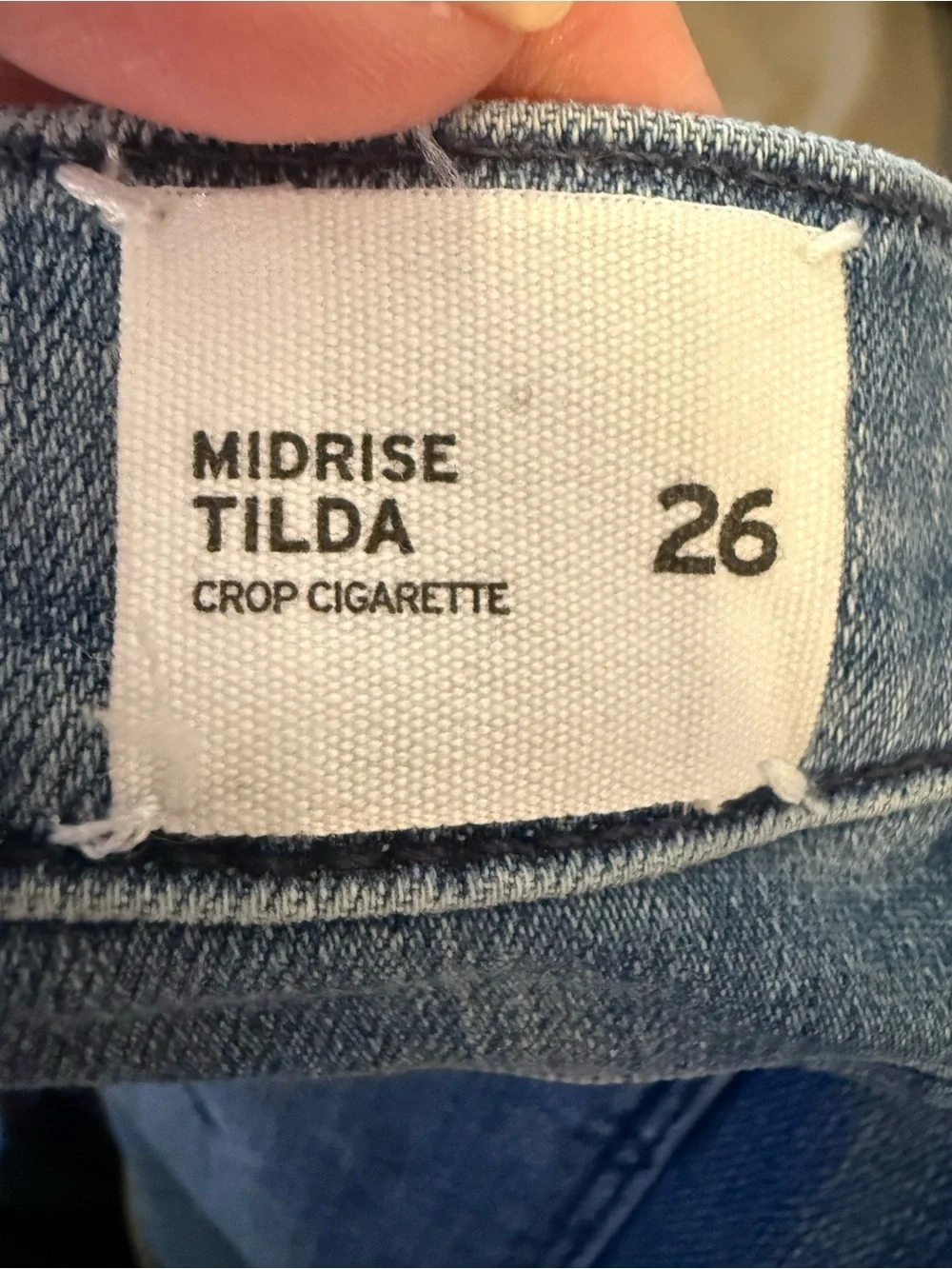 HUDSON Tilda Crop Cigarette Jeans Side Stripe Raw Hem Mid Rise Stretch Size 26